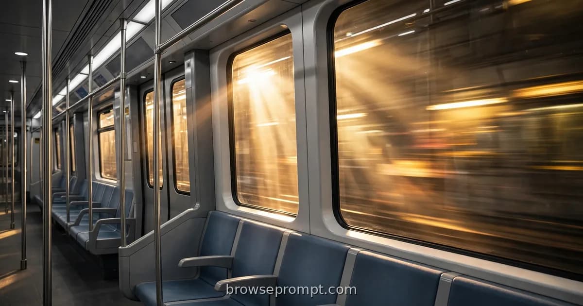 Courier fighting mercenaries inside speeding subway cars with sparks flying, cinematic still.