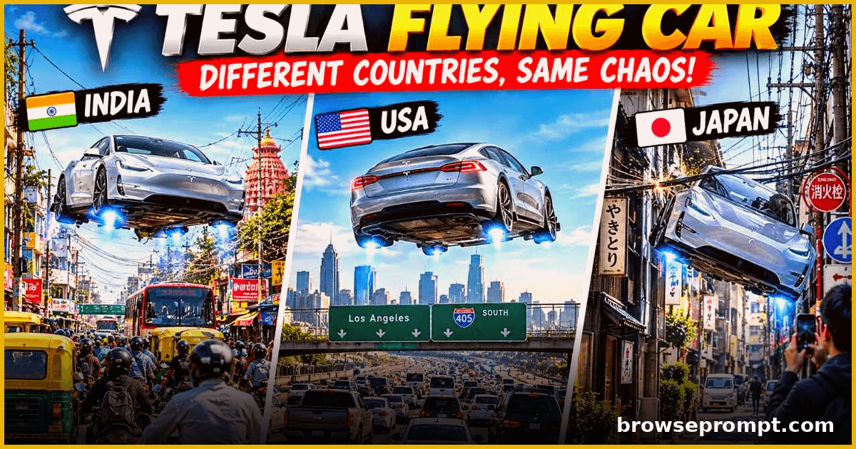 Flying Supercar City Chaos — Comedy Shorts Pack